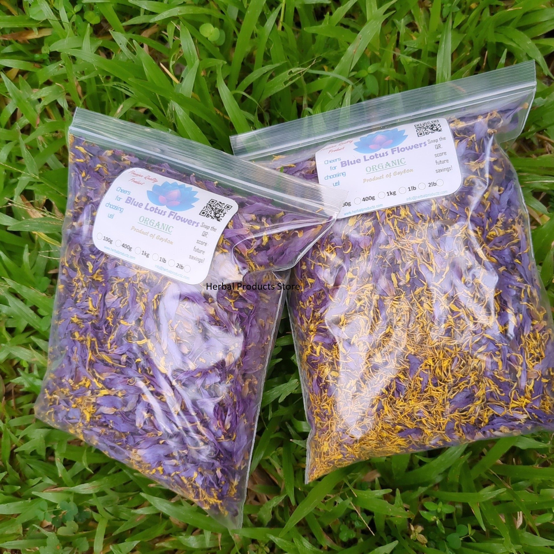 Blue Lotus Flowers Petals & Stamen Dried Nymphaea Caerulea Natural Organic Herbal Tea