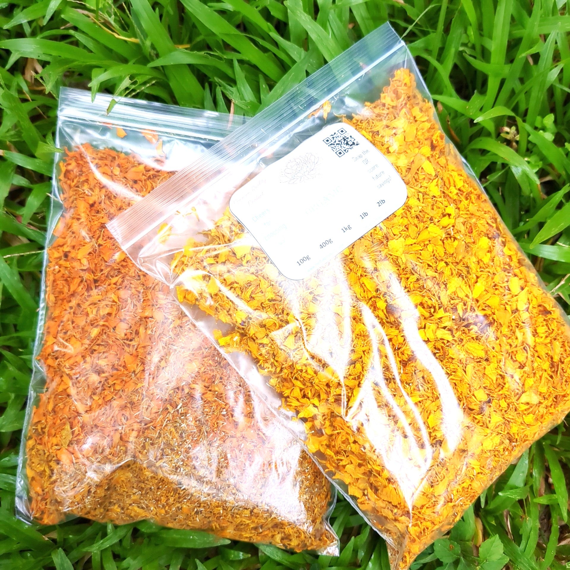 Dried Calendula Marigold Flowers | Yellow / Orange Flower Nature Pure Organic Das Ceylon Herbal Tea