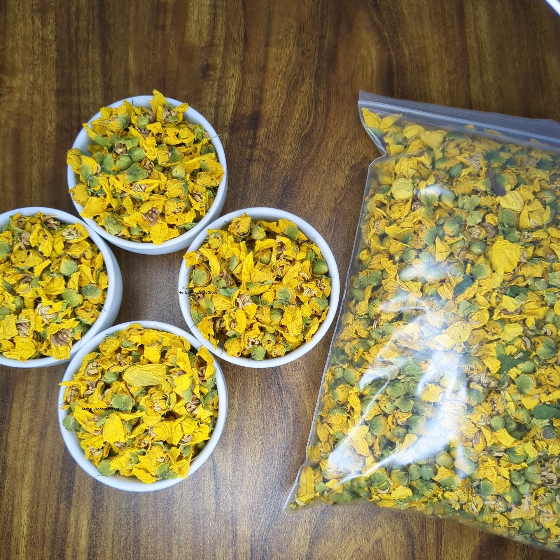 Dried Ranawara Flowers | Tanner's Cassia Senna auriculata Avarampoo Flower | Yellow Nature Pure Organic Ceylon Herbal Tea