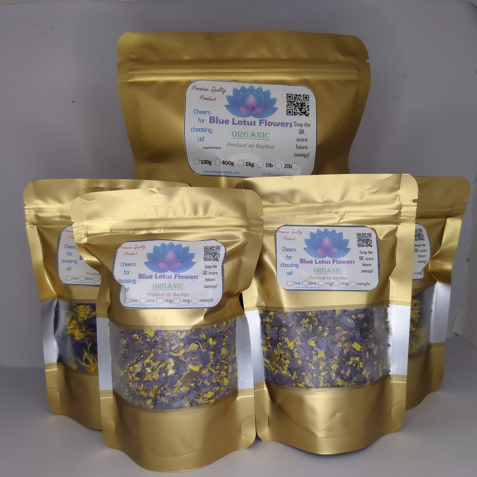Blue Lotus Ceylon Flower| Nymphaea Caerulea| Natural Organic Pure Water Lily Flowers Herbal Tea