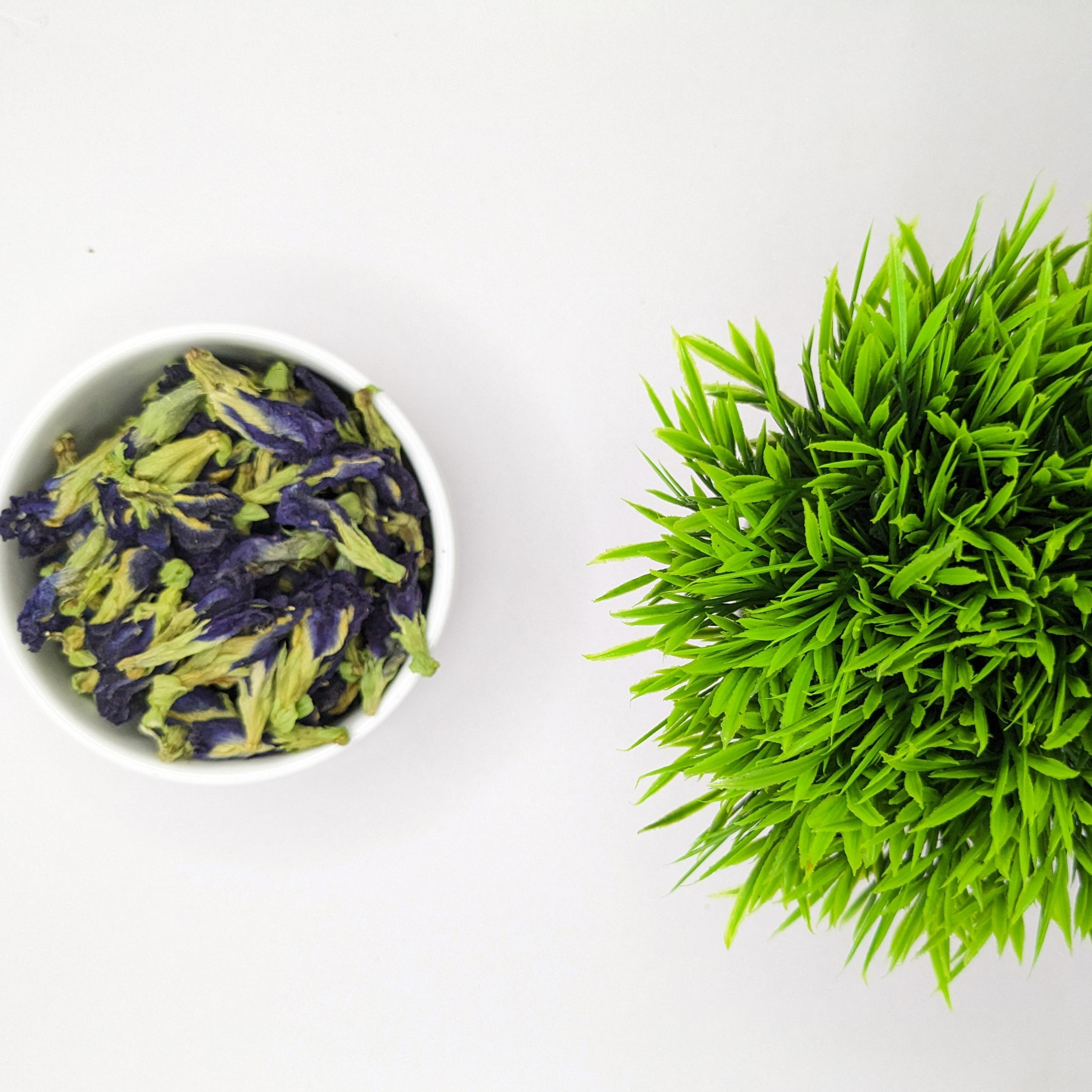 Dried Blue Butterfly Pea Flowers | Clitoria ternatea | Ceylon Flower Pure Organic Herbal Tea Drink